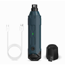 Nagelslijper voor huisdieren met 6 snelheden, elektrische nageltrimmer voor honden en katten, stil verzorgingsapparaat met LED-verlichting voor veil