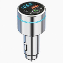 Trasmettitore FM per auto compatibile con Bluetooth 5.3 PD 20W QC3.0 Caricabatterie rapido da 18W Supporta chiamate in vivavoce