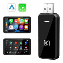 Adattatore Carplay wireless 2 in 1 per Android e iPhone, converte da cablato a wireless, mini dongle USB per connettività auto Ai Box