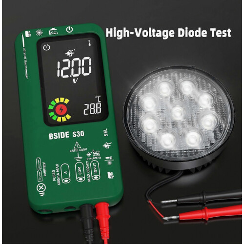 2026 Digital Multimeter Infrared Thermometer Rechargeable Smart Voltmeter 9999 Counts Electrical Amp Tester Capacitance Diode Ohm Voltage Tester for 2