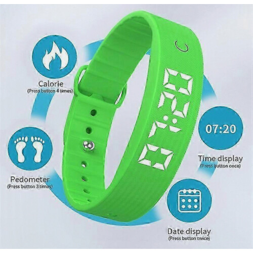 Smart Bracelet with Vibrating Alert, Sleep Tracker, Digital Display, and Electric Watch Functionality 1