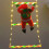 Weihnachtsmann-Plüschfigur mit Leiter, LED-Beleuchtung, 8 Leuchtmodi, 170 cm 4