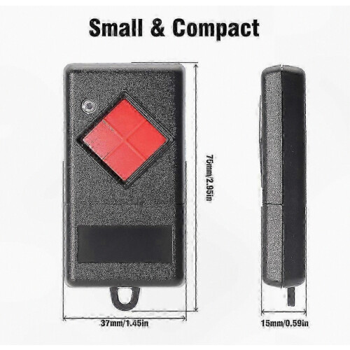 Replacement for Dicket MAHS27-0 Garage Door Radio Remote Control, 27.015 MHz Handheld Transmitter 1