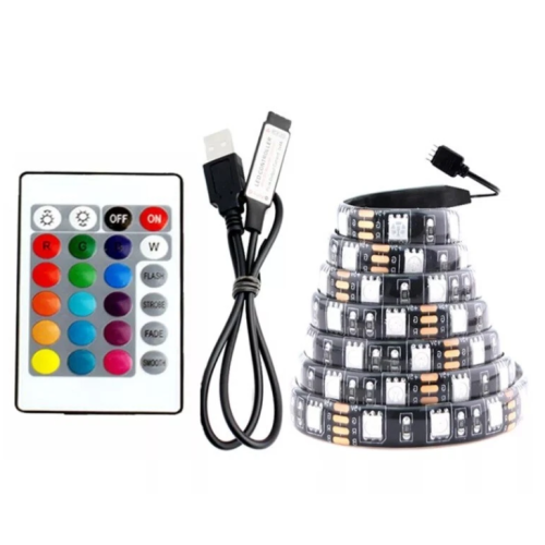 5M RGB LED Strip Lights 5050 USB Remote 2