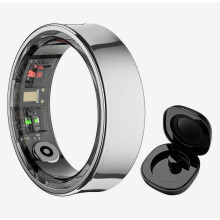Smart Ring Herzfrequenzmessung, Blutsauerstoffmessung, Schlafüberwachung, Schrittzähler, Distanzmessung, Kalorienverbrauch, 5 ATM wasserdicht, Multi