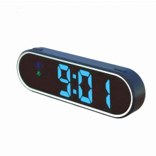 Auto Head-up Display Digitale snelheidsmeter met kleurrijk LED-display, klok- en kompasfunctie, snelheidsoverschrijdingsalarm, compatibel met auto's