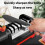 Electric Knife Sharpener 3-Stage Angle Guided Professional Knife Sharpener 15-Degree Angle Guide Spring-Loadedcompatible withMetal Ceramic 3