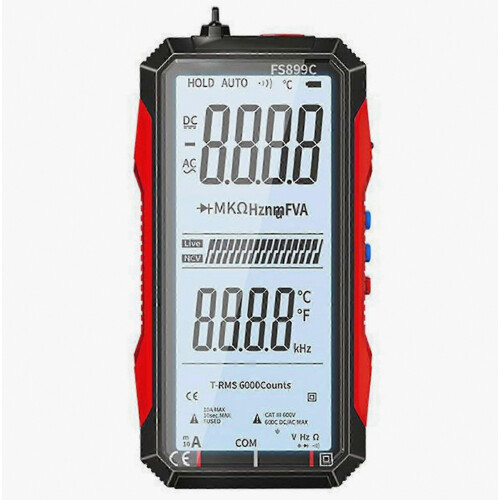 USB Rechargeable Smart Multimeter Large Display Non-Contact Digital Multimeter for Home & AElectricians Electrical Testing_fosm