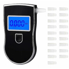 Professionele alcoholtester met blauw verlicht lcd-scherm - Draagbare ademtest_m24