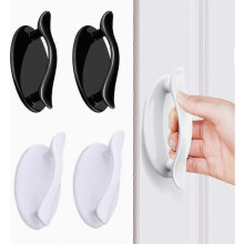 4-Pack Self-Adhesive Window Handles for Sliding Glass Doors, Cabinets & Cupboard Accessibility