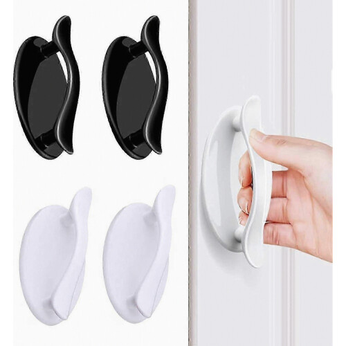 4-Pack Self-Adhesive Window Handles for Sliding Glass Doors, Cabinets & Cupboard Accessibility