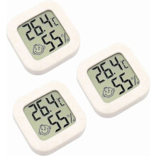 Set van 3 mini Bluetooth-hygrometers - Draadloze vochtigheids- en temperatuursensor voor binnen en buiten