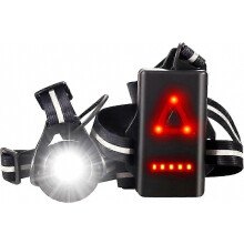 Nabíjateľné USB náprsné bežecké svetlo - nastaviteľný LED lúč s 500 lúmenmi na cyklistiku a nočný beh