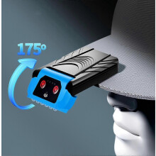 Induction Headlight for Night Fishing Hat Brim Clip Light Strong Light Charging Smart Head-Mounted N