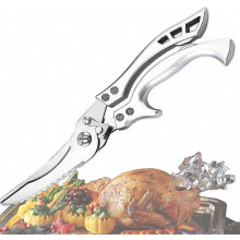 Stainless Steel Kitchen Scissors - Heavy Duty Professional Shears for Chicken Bones, Herbs, Left Handed & Branch Cutting