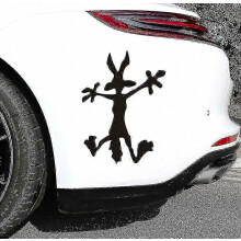 20x28cm Coyote Splat Autoraamsticker voor voertuigen