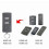 2-Pack Garage Door Remote Transmitter for HSE2-40/HS4-40/HSM4-40 - 40.685 MHz Frequency Replacement_DP 4
