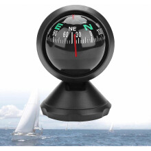 Boat Car Truck Marine Compass - Digital Dashboard Navigation Compass for Boats Cars Trucks Black