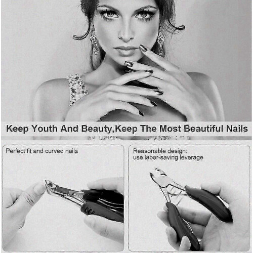 Professional Ingrown Toenail Clipper - Thick Nail Precision Straight Blade Tool 2