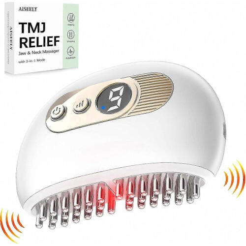 2026 Advanced TMJ Relief Massage Tool with Vibration for Jaw Support & Comfort 2