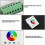 RGBW LED Touch Panel Remote Control for Wall Panel, Color Dimmer for LED Strips 3