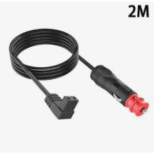 Cavo accendisigari per auto da 2 m, 12 V, per spina frigorifero Waeco, cavo di ricarica di ricambio.