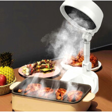 Campana extractora portátil, campana extractora de sobremesa con 3 niveles de velocidad y recipiente recolector de aceite, ventilador extractor de c