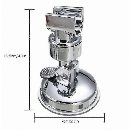 Adjustable Shower Head Holder - Suction Cup Wall Mount for No-Drill Bathroom Install 2