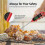 3S Instant Read Kitchen Thermometer with Long Probe, Waterproof BBQ Cooking Thermometer with Calibration Button 4