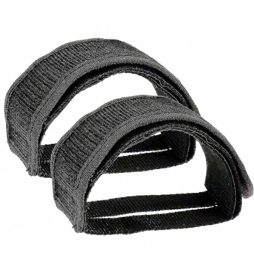 Bicycle Pedal Straps with Toe Clips - 2 Pack Universal Foot Holders for Enhanced Stability Riding 1