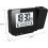 LED Projector Clock with Digital Alarm, Indoor Temperature Display, 4-Level Brightness Adjustment, Black 5