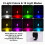 4PCS Wireless LED Strobe Lights with Remote, 8 Colors USB Rechargeable Waterproof Emergency Warning Lights 4