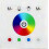 RGBW LED Touch Panel Remote Control for Wall Panel, Color Dimmer for LED Strips 1