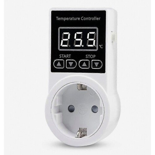 1pcs Thermostat Socket With Sensor, Digital Temperature Controller Socket, Waterproof Temperature S