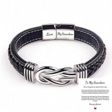 Armband met kaartjes voor mijn zoon/kleinzoon, inspirerend verjaardagscadeau voor zoon of kleinzoon.