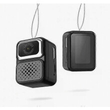Mini fotocamera: fotocamera con flash alla moda, video HD 480p e schermo IPS da 0,96", colore nero.