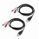 2x 1,5m USB A samec - 2x Phono samec AV kábel, PC TV Aux audio video adaptér SZTCLV 1