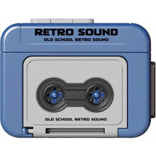 Vintage-kasettisoitin Retro-musiikkinauhuri Kannettava kasettisoitin musiikin ystäville