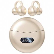 Auriculares inalámbricos Bluetooth con clip para la oreja y cancelación de ruido.