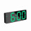 Voice Control LED Alarm Clock with Adjustable Brightness, Dual Power for Home & Office 4