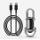 Mini Flashlight, Waterproof Flashlight Keychain Flashlight Silver-Black 1