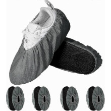 Paquete de 10 cubrezapatos reutilizables, lavables, con suela antideslizante, protectores de calzado duraderos para hospitales, hogares, clínicas, l