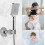 Adjustable Shower Head Holder - Suction Cup Wall Mount for No-Drill Bathroom Install 4