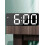 Voice Control LED Alarm Clock with Adjustable Brightness, Dual Power for Home & Office 5