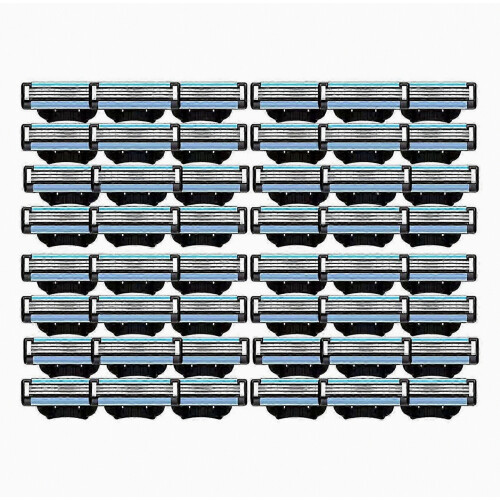 48PCS Mach 3 Blades Refills for Men, Manual Razor Replacement Blades-jg