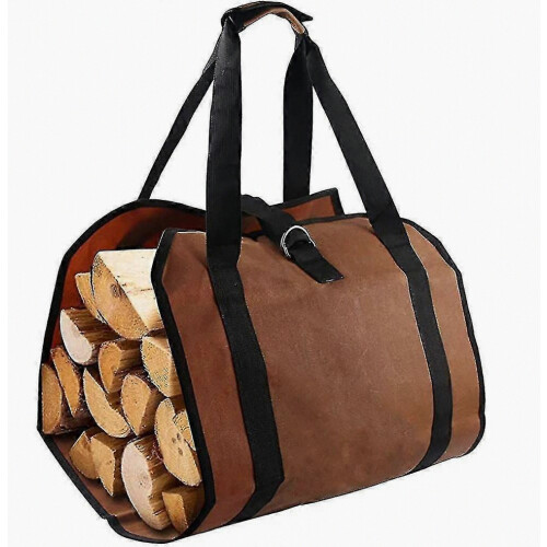 Borsa per legna da ardere resistente e facile da trasportare.