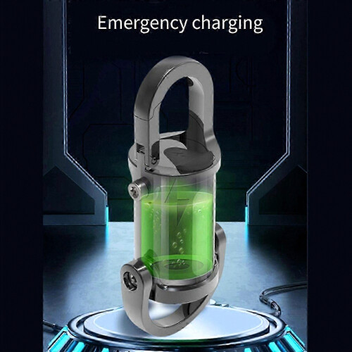 Mini Flashlight, Waterproof Flashlight Keychain Flashlight Silver-Black 2