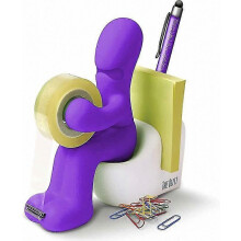Fun Purple Tape Dispenser - Cool Office Accessory Holder for Desk Supplies