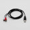 2x 1,5m USB A samec - 2x Phono samec AV kábel, PC TV Aux audio video adaptér SZTCLV 2