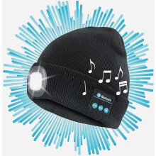 Bluetooth Led Beanie Warm Insulating Rechargeable Hat With Bluetooth Speakers And Led Light Warm Beanie